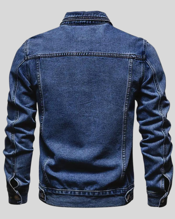 Chaqueta Oscura Vaquera Informal para Hombre